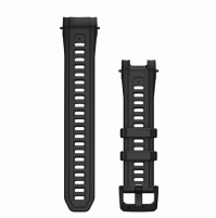 QuickFit 22 mm Watch Bands (Instinct® 3 – 45 mm) Black Silicone - 010-13395-00-Garmin
